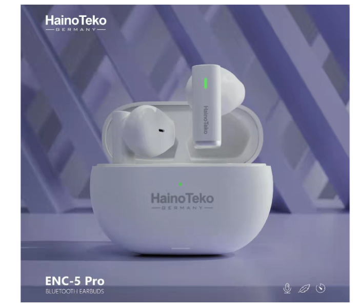 Haino Teko ENC 5 Pro ENC Bluetooth 5.2 Wireless Earbud - White - Zoom Image 1