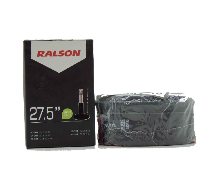 Ralson 20-6205-48MM 48mm Auto Valve BUTYL Bicycle Tube - Black - Zoom Image