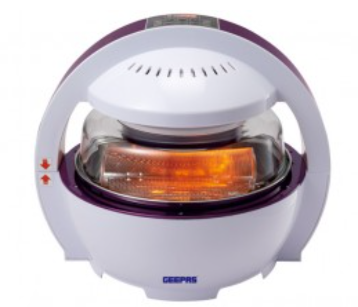 Geepas GAF5424 1300Watts Oil Free Digtal Air Fryer - Maroon and White - Zoom Image