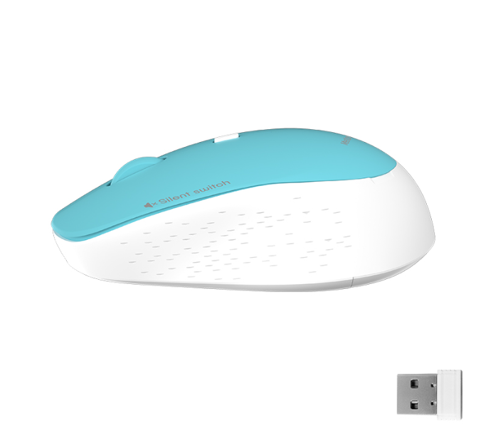 Meetion MT-R570 2.4Ghz Wireless Mouse 4 Buttons 5 Colors Silent Portable And Great For Laptops - Cyan - Zoom Image 4