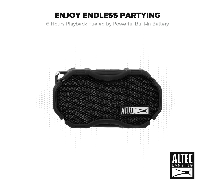 Altec Lansing IMW269N-BLK Baby Boom Rugged Wireless Speaker  - Black - Zoom Image 3