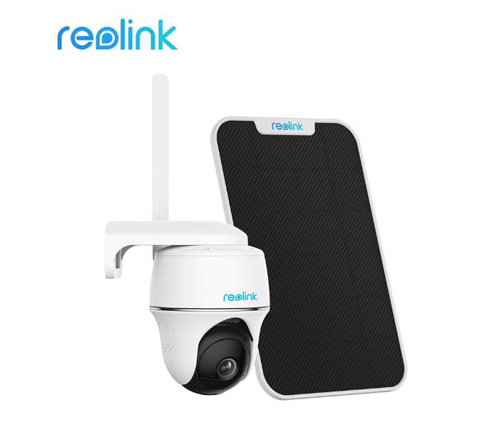 Reolink Go PT Full HD Solar Panel 2 MP Outdoor 4G Pan Tilt Camera - White - Zoom Image 1