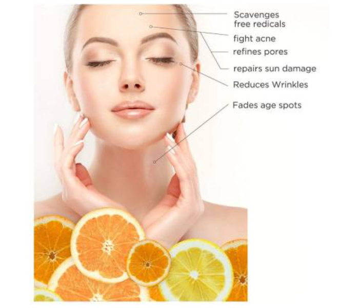 30 ml Anti Aging Vitamin C Serum for Face with Hyaluronic Acid and Pure Vitamin E - Zoom Image 3