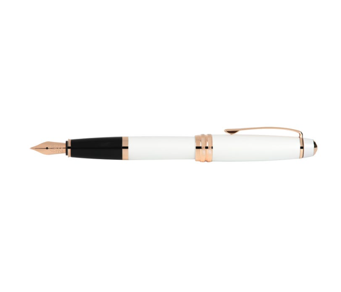 Cross AT0456-22MF Bailey Fountain Pen - Pearlescent White Lacquer - Zoom Image 1