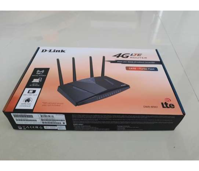 D-link DWR-M961 4G LTE Cat 6 AC1200 Router - Black - Zoom Image 2