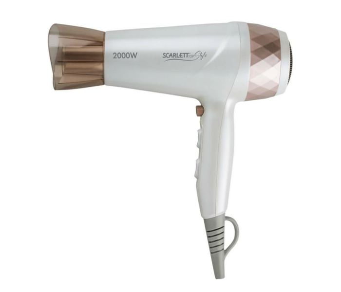 Scarlett 5050370311836 Sc-Hd70I29 Hair Dryer with Ionization Function - White - Zoom Image 1