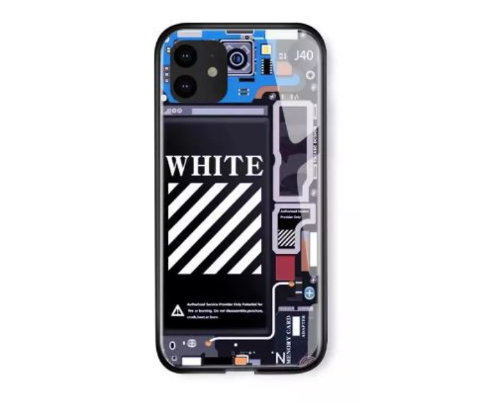 Lab LBWL010 Stylish iPhone 12 Mini Mobile Case with Light - White - Zoom Image 1