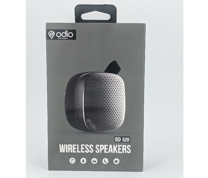 Odio OD520 Wireless Mini Speaker - Black - Zoom Image 2