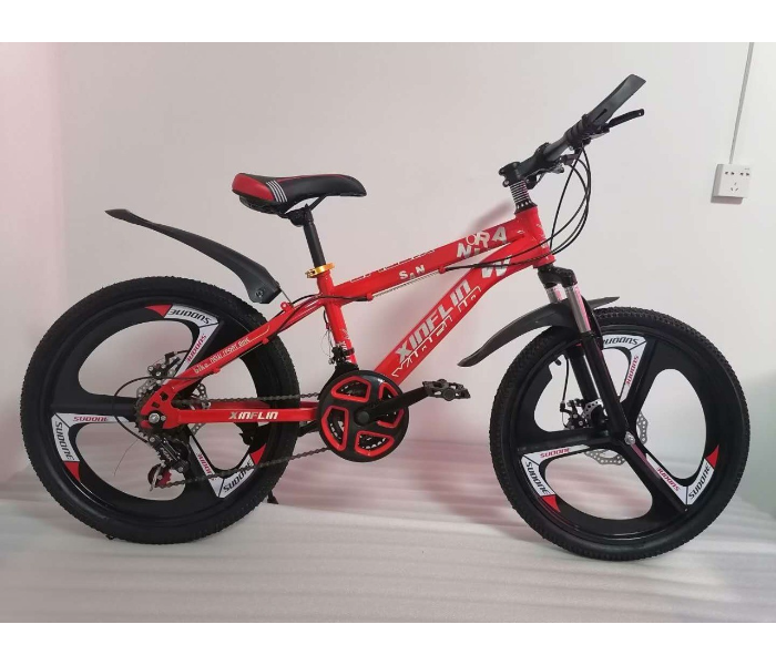 YBJ-505 20 Inch MTB 21 Speed Fast Rolling Ride On Mountain Bike - Black and Red - Zoom Image