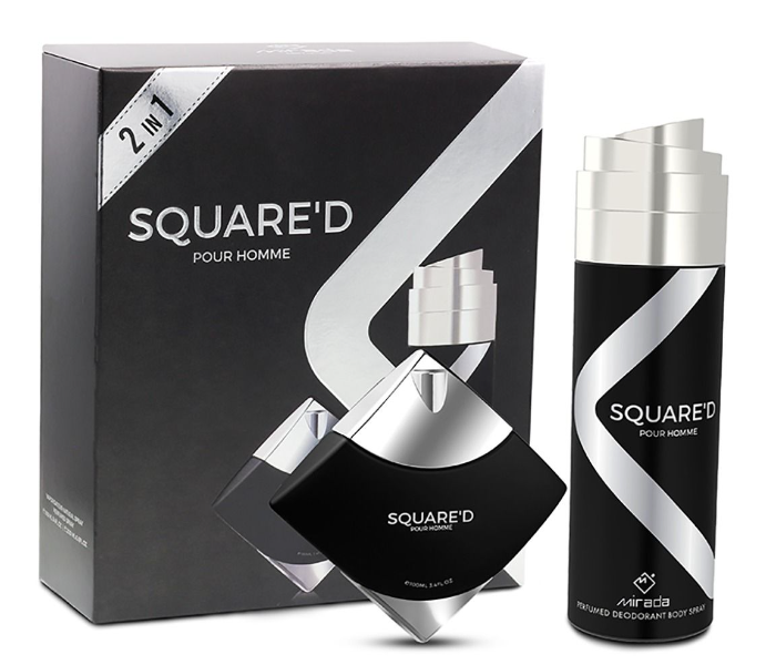 Squared 2 In 1 Pour Homme Perfume Deodrant Body Spray  - Zoom Image