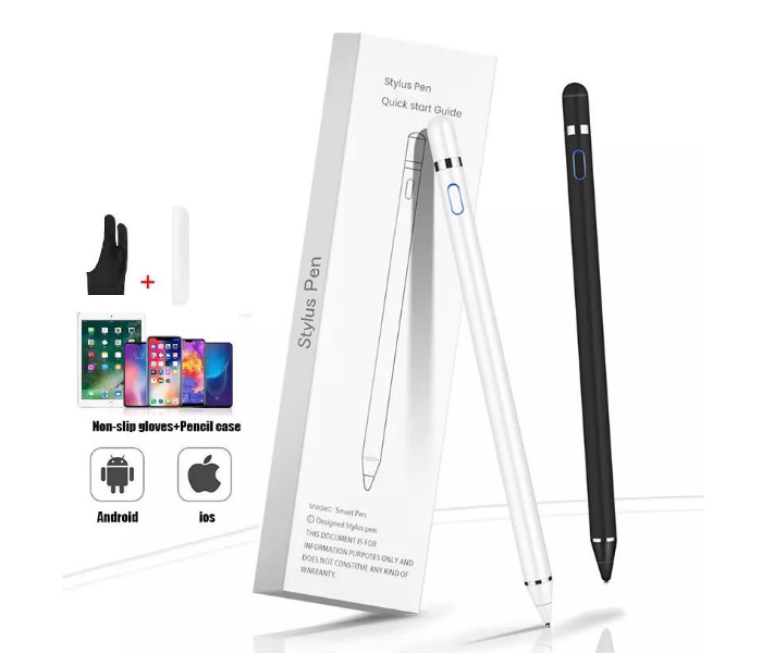 Universal Stylus Compactable Smart Pen For Touch Screen - White - Zoom Image 12