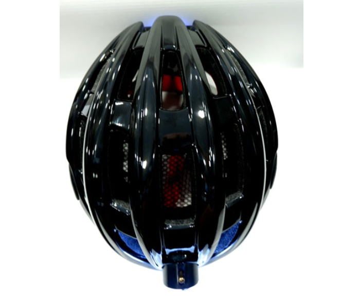 Helmet With Front And Back Lights - Black - Zoom Image 2