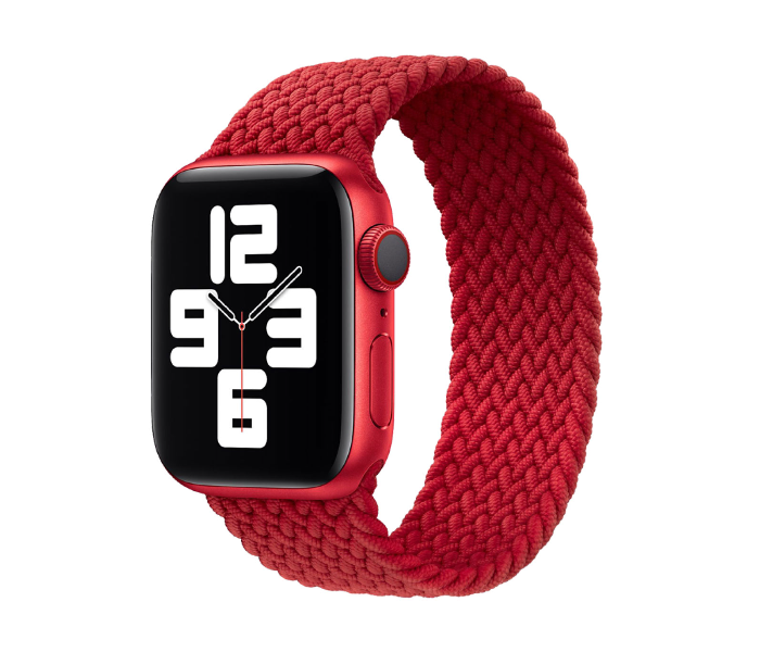 Hyphen HWSABWRDS9404 40 Mm Small Apple Braided Watch Strap  Red- Delete - Zoom Image 1