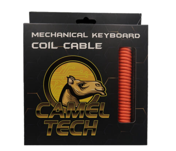 Camel Tech CT-C-O Coiled Cables For Gaming Keyboard - Orange - Zoom Image 1