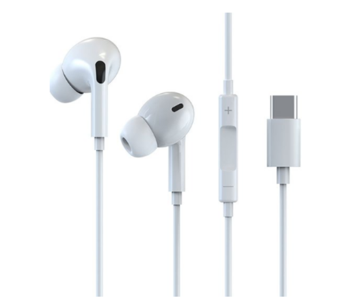 Devia HP517 Wired Earphone - White - Zoom Image