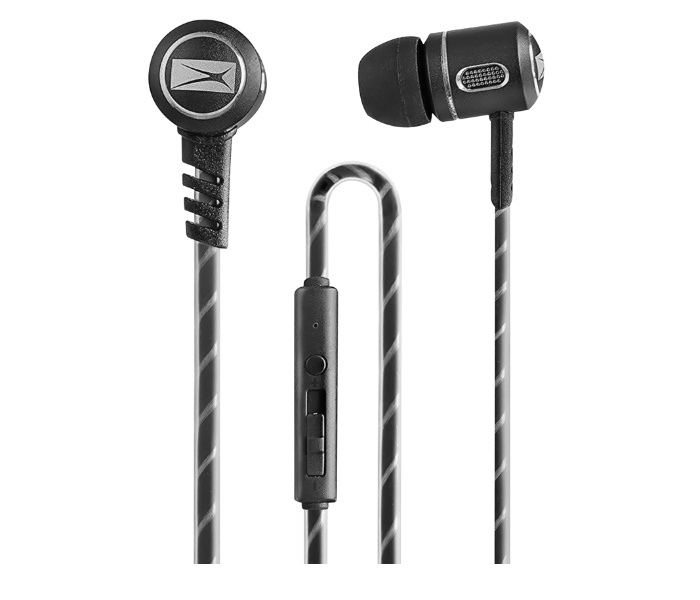 Altec Lansing MZX147-BLK In-Ear Metal Earphones - Black - Zoom Image 1