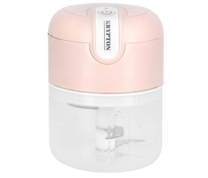 Krypton KNMC6299 250ml Rechargeable Mini Chopper - White and Pink - Zoom Image 1