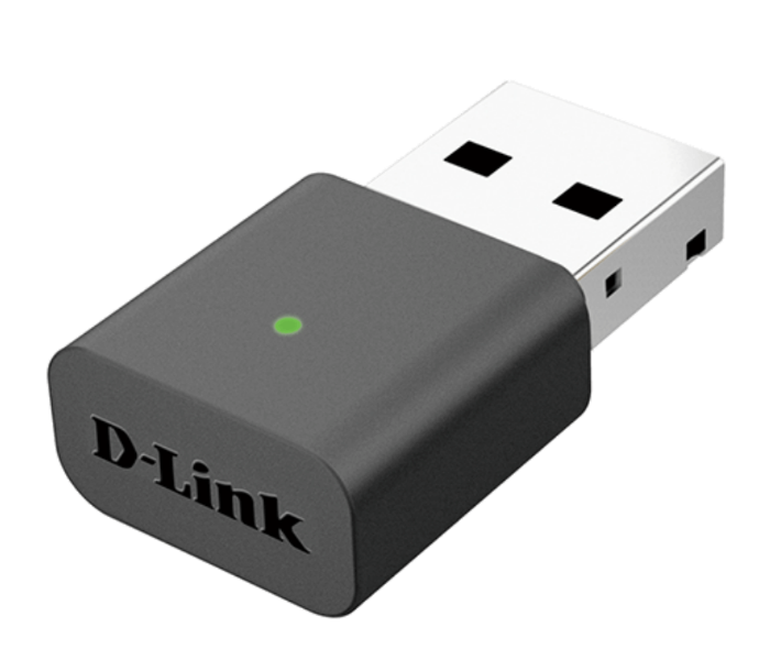 D-link DWA‑131 300Mbps Wireless N Nano USB 2.0 Adapter - Black and Silver - Zoom Image 1