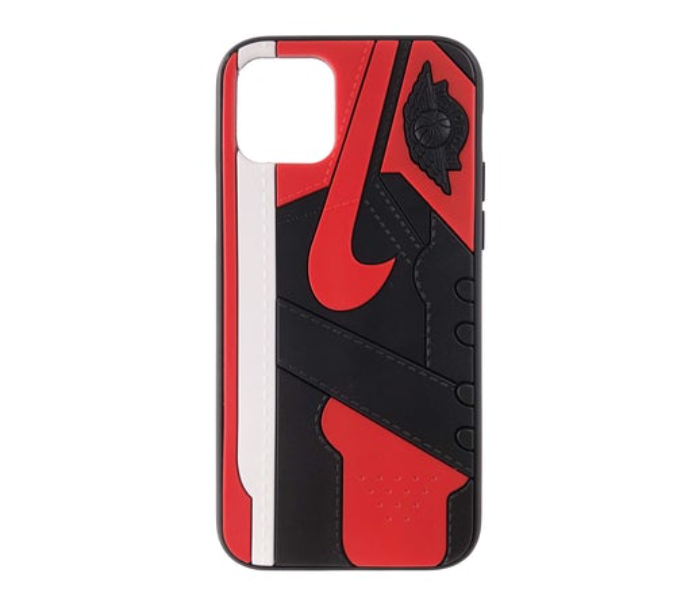 Lab LBNAJ013R Stylish Nike Air Jordan iPhone 12 Mobile Case - Red - Zoom Image 1