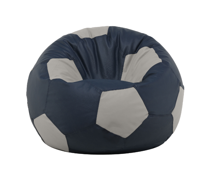 TUD Football XXXL Leatherette Bean Bag - Navy Blue and Grey - Zoom Image 2