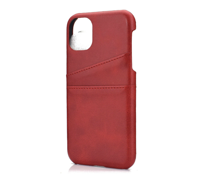 Lab LBL2P022R Stylish Leather 2 Pocket iPhone XS Max Mobile Case - Red - Zoom Image 1