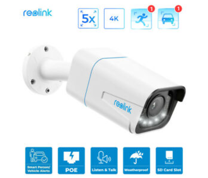 Reolink RLC-810A Super HD PoE Person and Vehicle Detection 8 MP 4K IP Outdoor Camera - White - Zoom Image 4