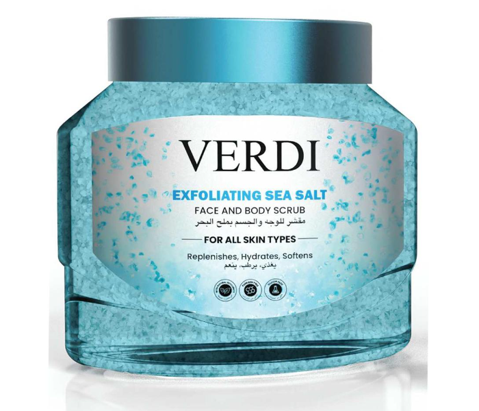 Verdi 500ml Care Exfoliating Sea Salt Face And Body Scrub - Zoom Image