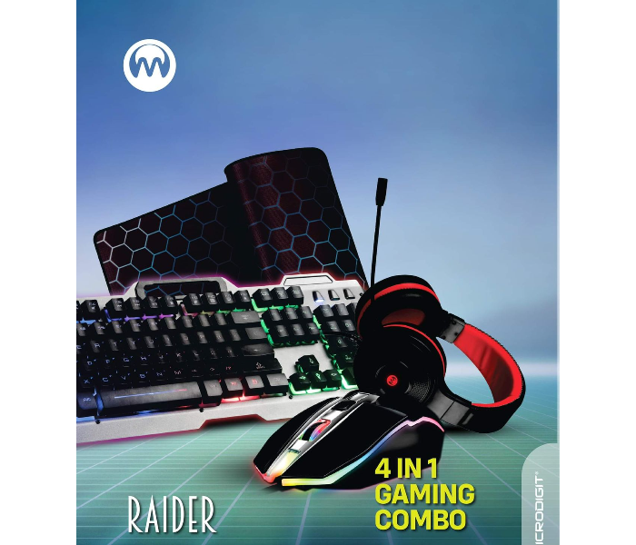 Microdigit MD3030CB Raider 4 in 1 Gaming Combo  - Zoom Image 2