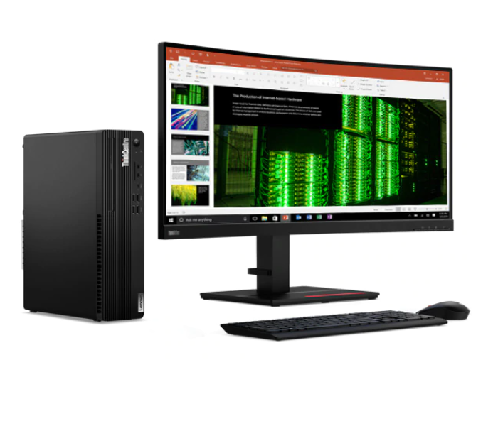 Lenovo 11DC000NAX Think Center M70S SFF Intel Core i5-10400 Processor 8GB DDR4 RAM 256GB SSD Integrated Intel UHD Graphics 630 Windows 10 Pro 64 - Black - Zoom Image 3