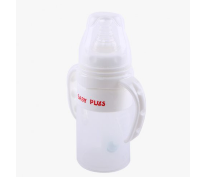 Baby Plus BP6645 110ML Silicone Feeding Bottle with Handle - White - Zoom Image 3