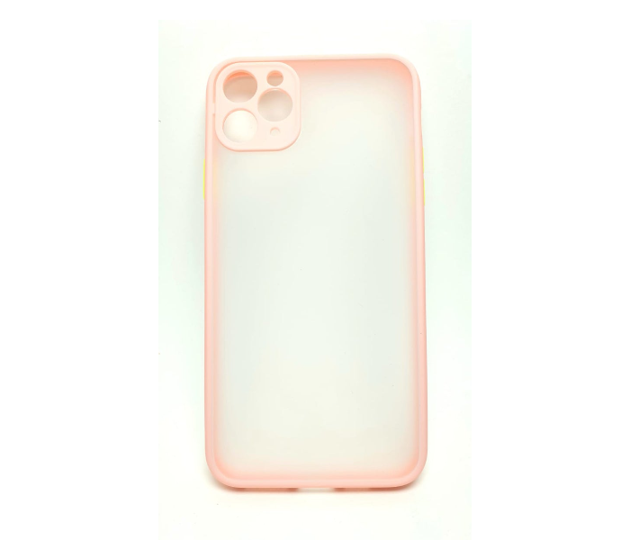 Lab LBTBC004PNK Transparent Border Color Fashion Case without Print iPhone XS Max Mobile Case - Pink - Zoom Image 4