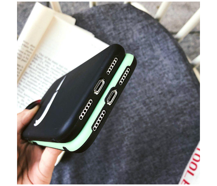 Lab LBNCR005GR Stylish Nike Cut Rubber iPhone 12 Pro Mobile Case - Green - Zoom Image 3