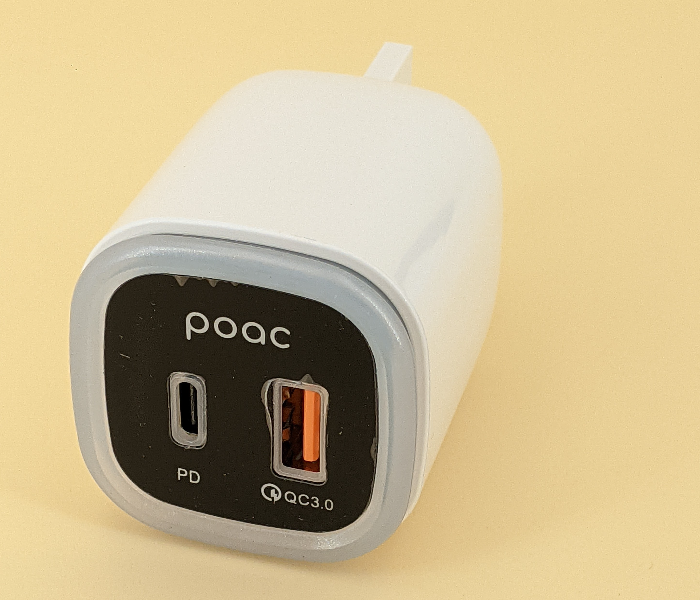 Poac PC-215 30 Watts QC and PD Adaptor - White - Zoom Image 5