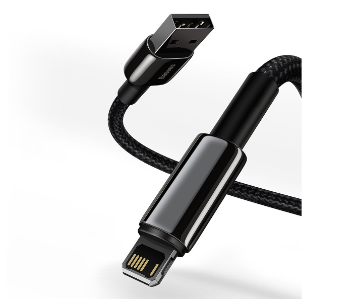 Baseus CALWJ-01 USB to iP 2.4A Fast Charging Lightng Cable - Black - Zoom Image 8