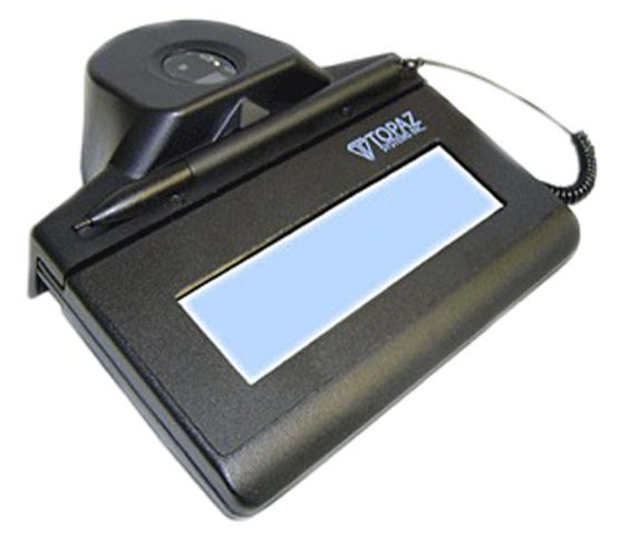 Topaz TF-LBK464-HSB-R Optical Signature Capture Pad USB Connection - Black - Zoom Image 1