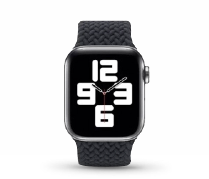 Hyphen HWSABWBKM9954 43 Mm Medium Apple Braided Watch Strap  Black - Delete  - Zoom Image 3