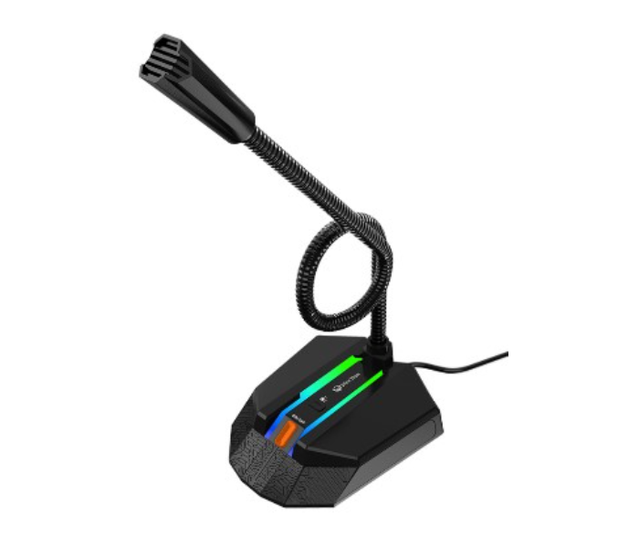 Meetion MT-MC15 Remote Meeting Desktop Gaming Microphone with RGB Light Control Button - Black - Zoom Image 1