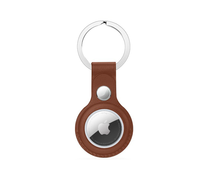 Hyphen HAT-KRLBRN7592 Leather Air Tag Key Ring - Brown - Zoom Image 1