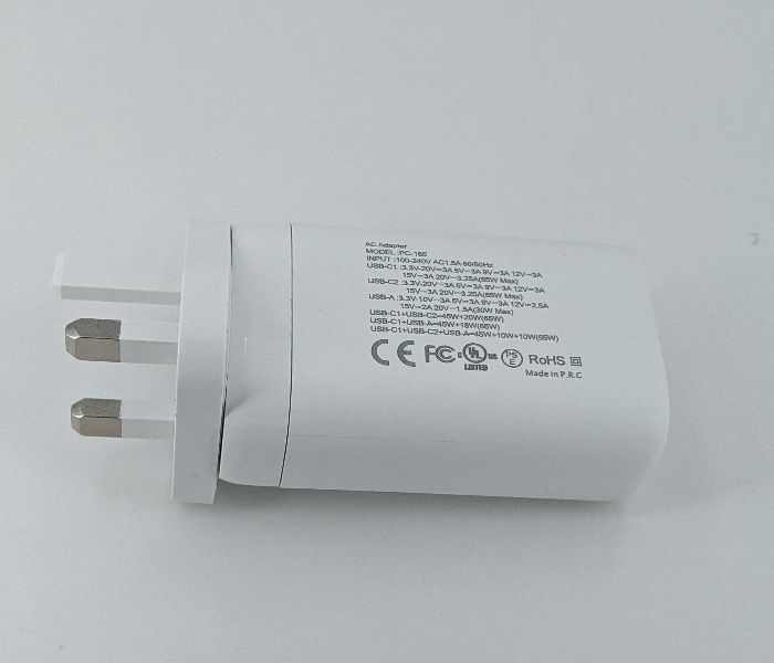 Poac PC-165 65 Watts Gan Quick Charger - White - Zoom Image 9