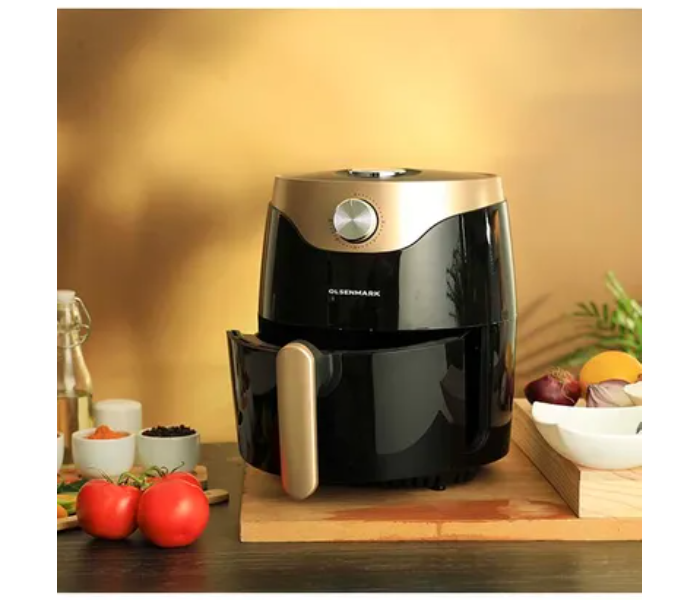 Olsenmark OMAF2448 1400 W Powerful Digital Air Fryer With Auto-Shut Off - Black - Zoom Image 2