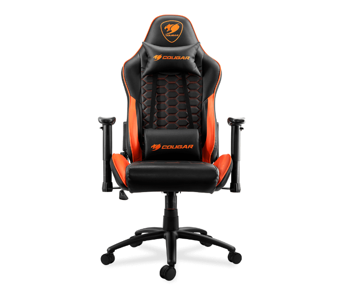 Cougar CG-CHAIR-OUTRIDER-ORG Outrider Comfort Gaming Chair -  Black and Orange - Zoom Image 1