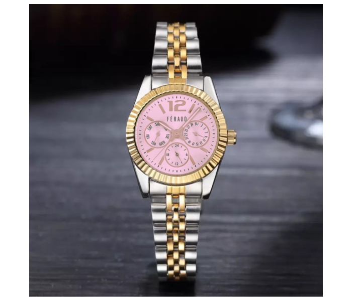 Rio Double Color Strap Couple Watch - Pink - Zoom Image 2