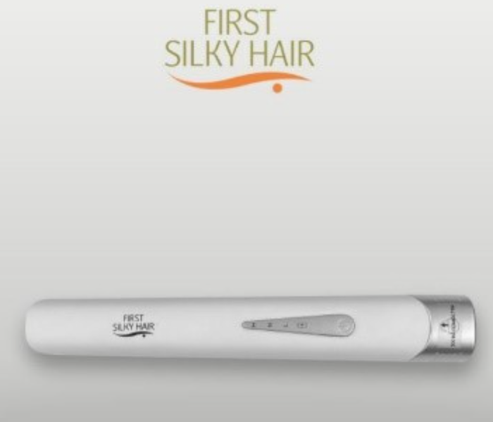 First Silky Hair Portable and Cordless Mini Iron Straightener - White - Zoom Image