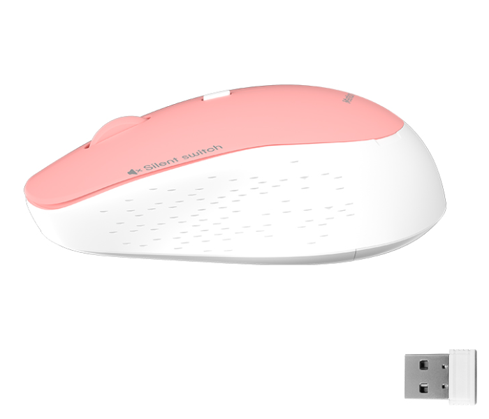 Meetion MT-R570 2.4Ghz Wireless Mouse 4 Buttons 5 Colors Silent Portable And Great For Laptops - Pink - Zoom Image 4