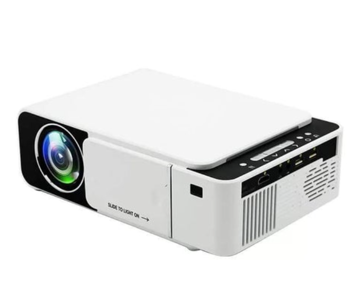 T5 Portable 135Watts LED 2600 Lumens 1080P Video HD Projector - White - Zoom Image 6