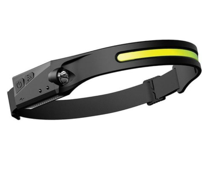 CL-350 Mini COB LED Headlamp Waved Sensor Rechargeable Flashlight Headlight - Black - Zoom Image 1