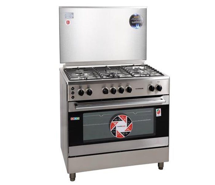 Olsenmark OMCR5005 Stainless Steel Standing 5 Gas Oven - Silver - Zoom Image 1