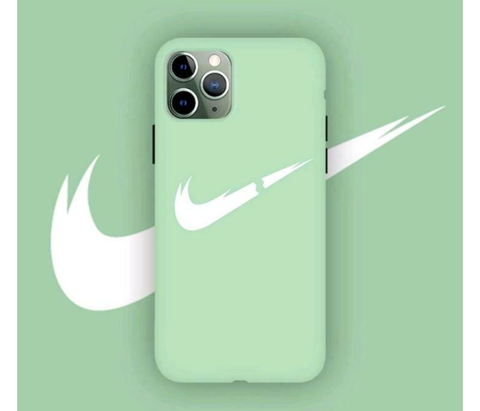 Lab LBNCR005GR Stylish Nike Cut Rubber iPhone XS Max Mobile Case - Green - Zoom Image 1