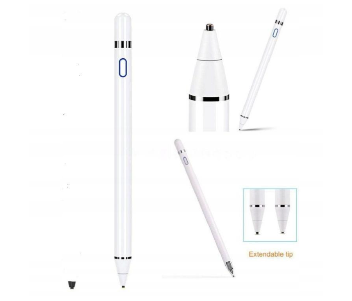 Universal Stylus Compactable Smart Pen For Touch Screen - White - Zoom Image 8