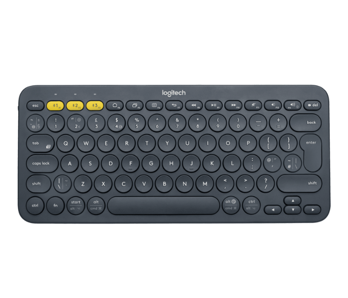 Logitech K380 Multi-Device Bluetooth Wireless Keyboard - English, Black - Zoom Image 1